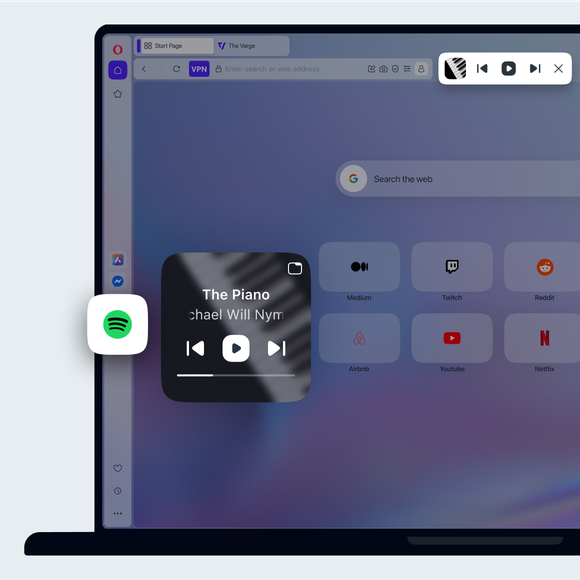 Quick music controls