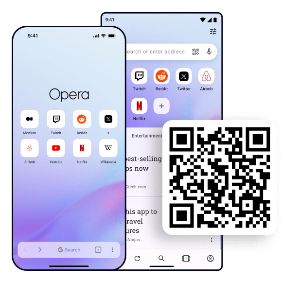 Take Opera 168浏览器 Browser to go