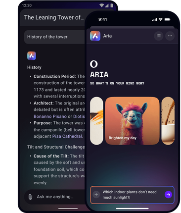 ChatGPT e Aria AI