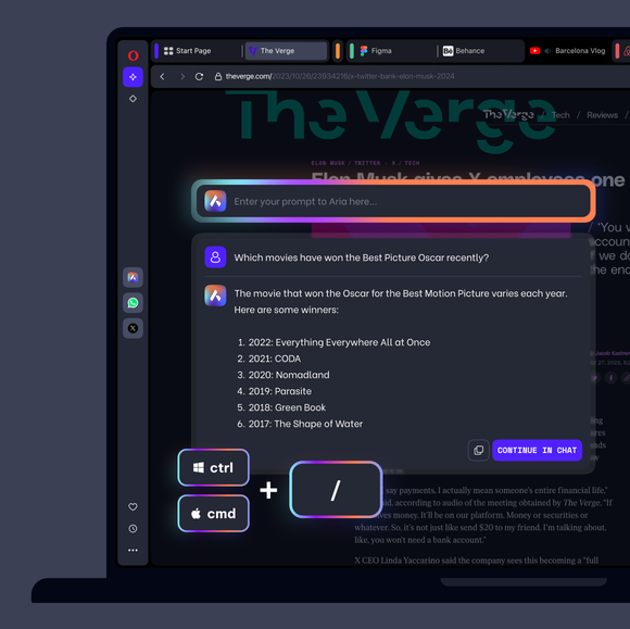 Aria’s Command Line