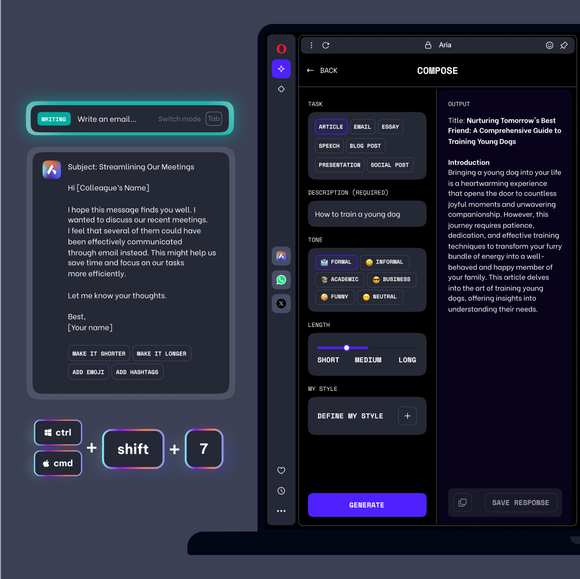 Genera y refina el texto más rápido