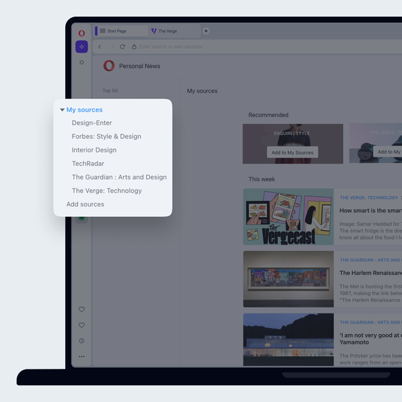 Personalize your news feed