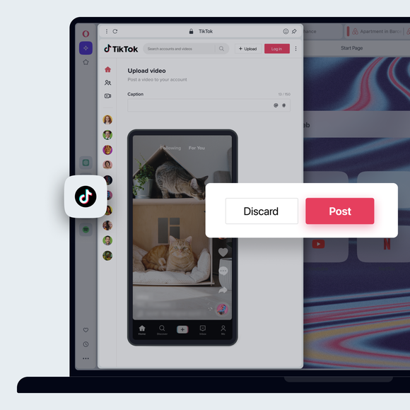 Upload TikTok videos