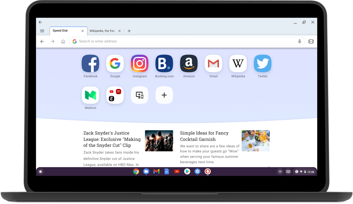 Opera Browser for Chromebook