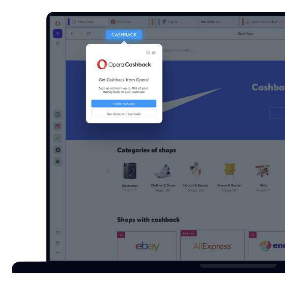 Opera Cashback