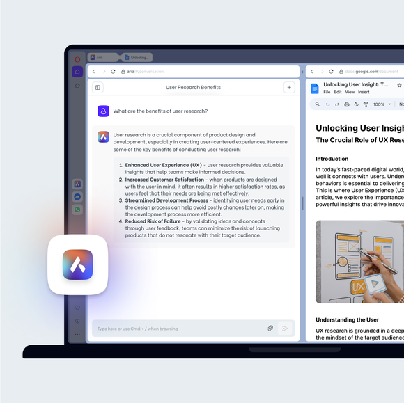 Split Screen with Aria AI