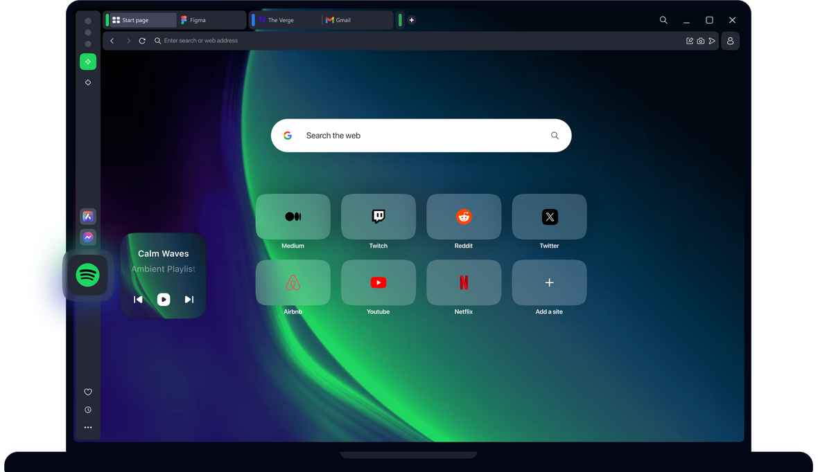 Sbloccare Spotify in Opera